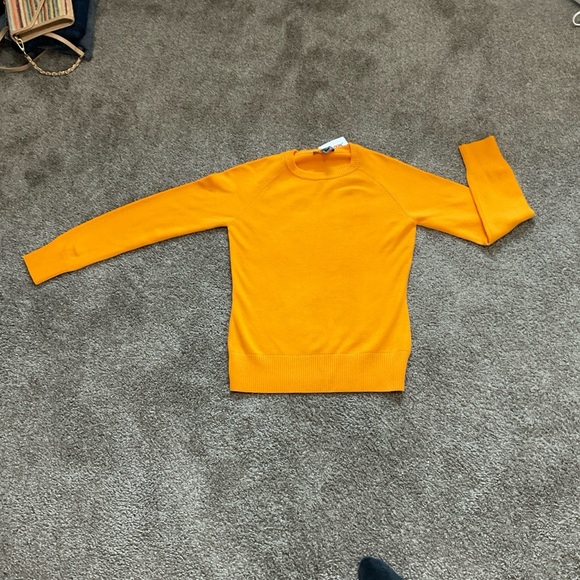 French Connection Orange Crew Neck Sweater - Picture 1 of 3